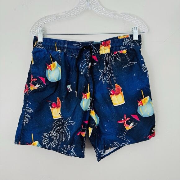 Volcom Navy Tropical Drink Board Shorts Men’s Size Small - Picture 1 of 7
